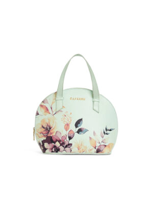 Caprese Alaya Small Green Satchel Bag