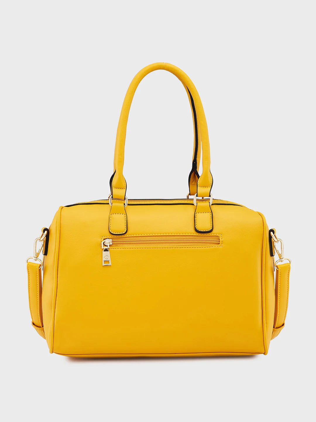 Caprese Aria Medium Mustard Satchel Bag - Image 3