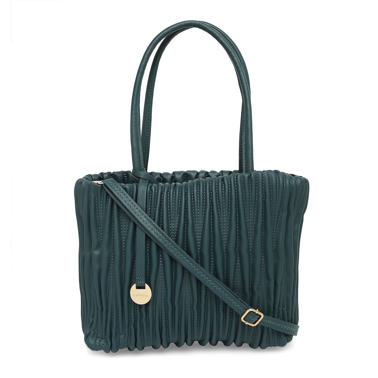 Caprese Dasha Medium Teal Satchel Bag - Image 3
