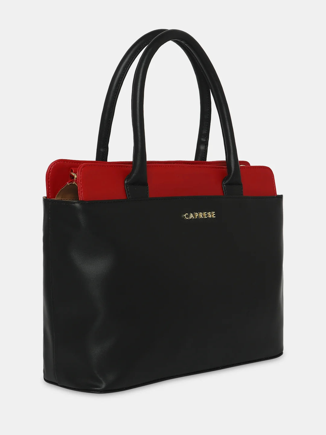 Caprese Lizzy Medium Red Satchel Bag - Image 4