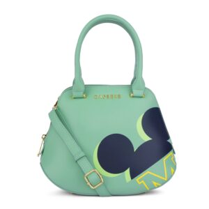 Caprese Disney Inspired Mickey Mouse Medium Mint Satchel Bag