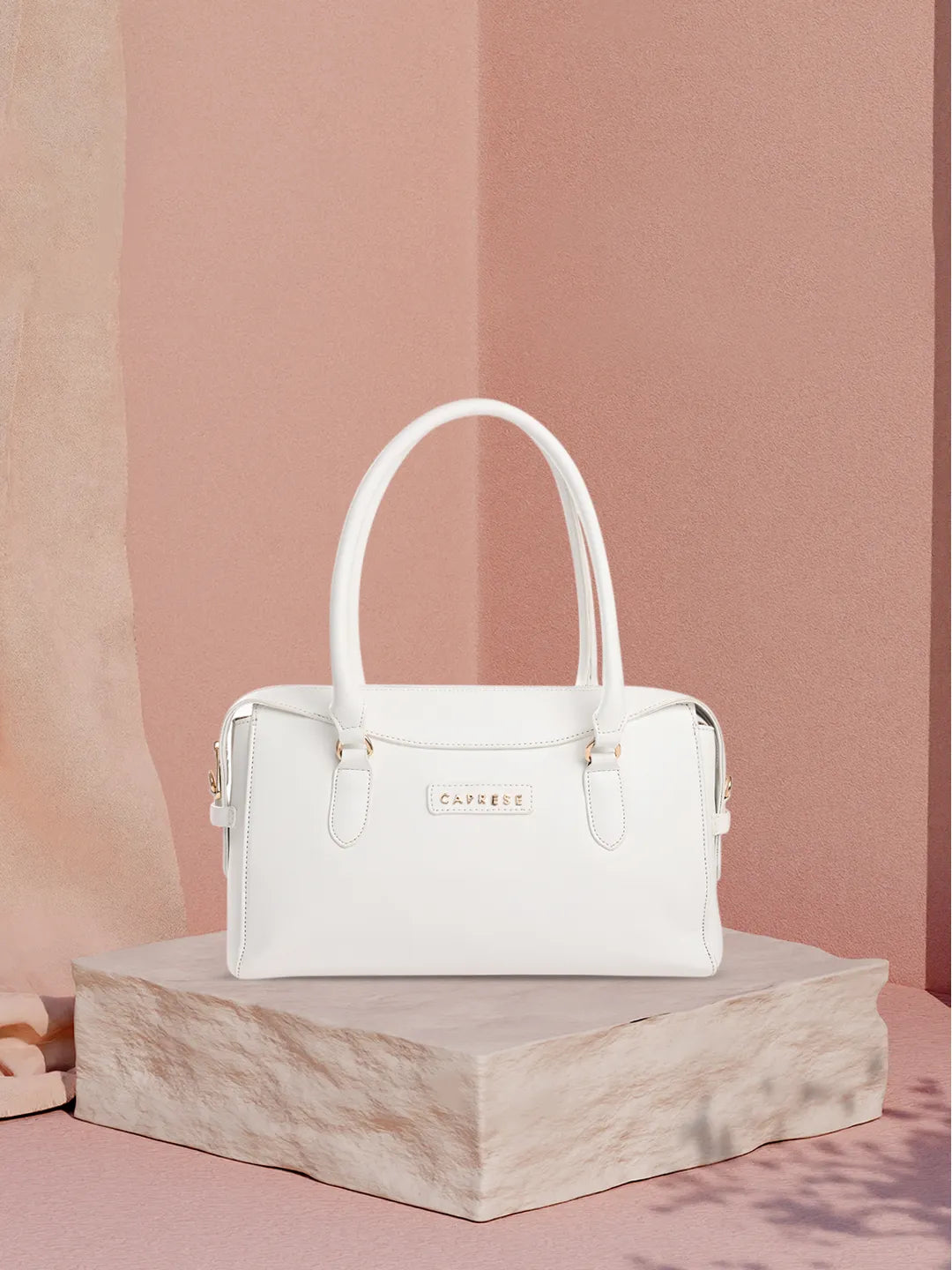Caprese Vienna Small White Satchel Bag - Image 2