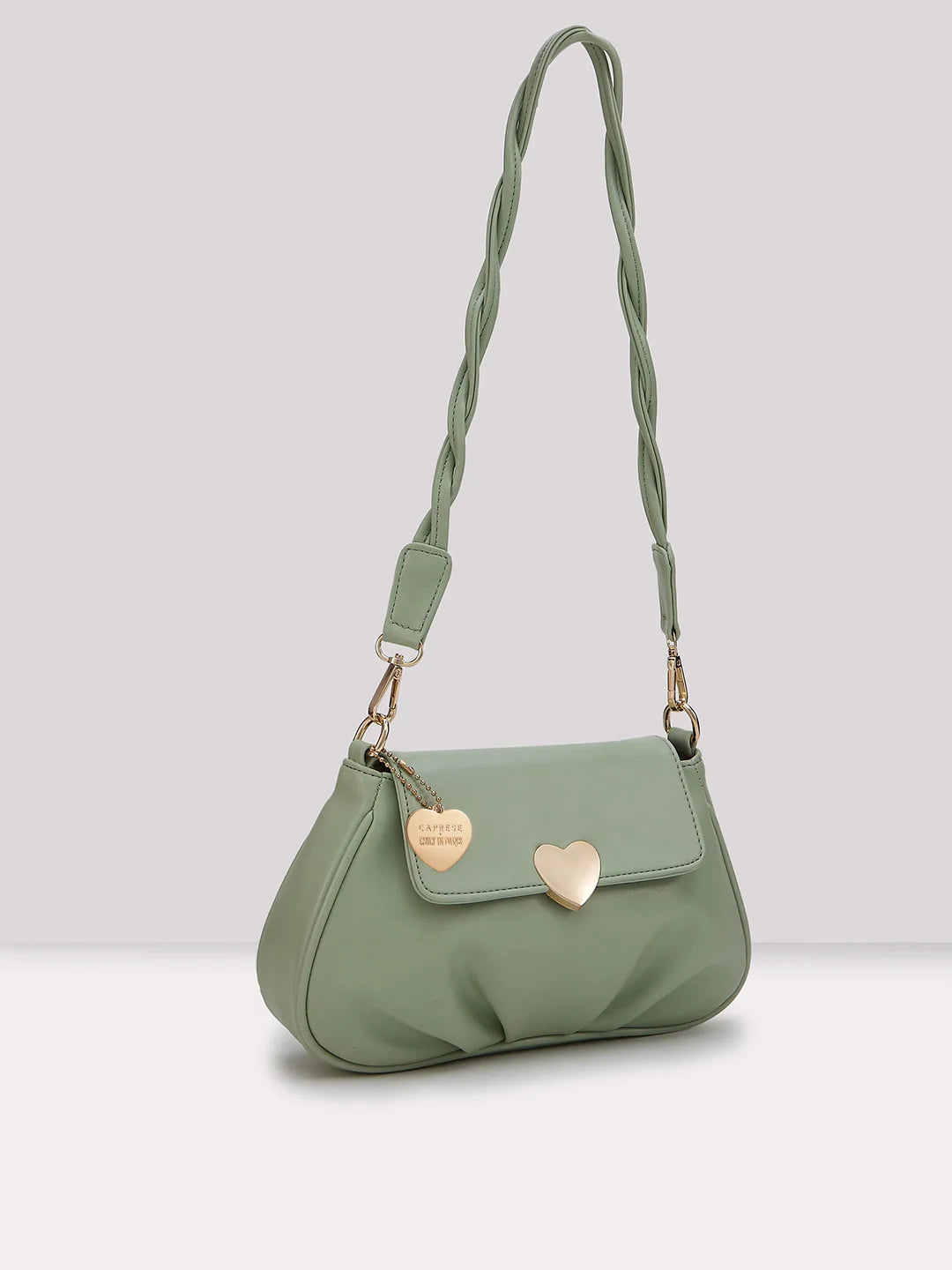 Caprese Yulla Medium Mint Satchel Bag - Image 3