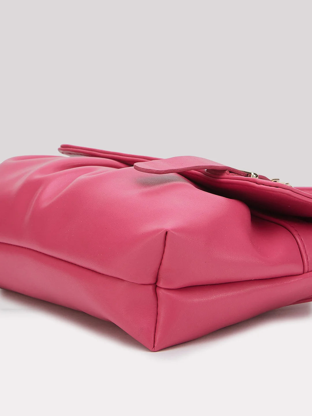 Caprese Emily In Paris Printed Small Fuchsia Satchel Bag - Image 7