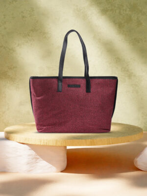 Caprese Alicia Large Maroon Tote Bag