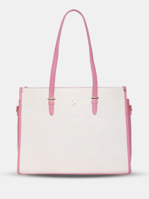 Caprese Aurora Large Pink Laptop Tote Bag