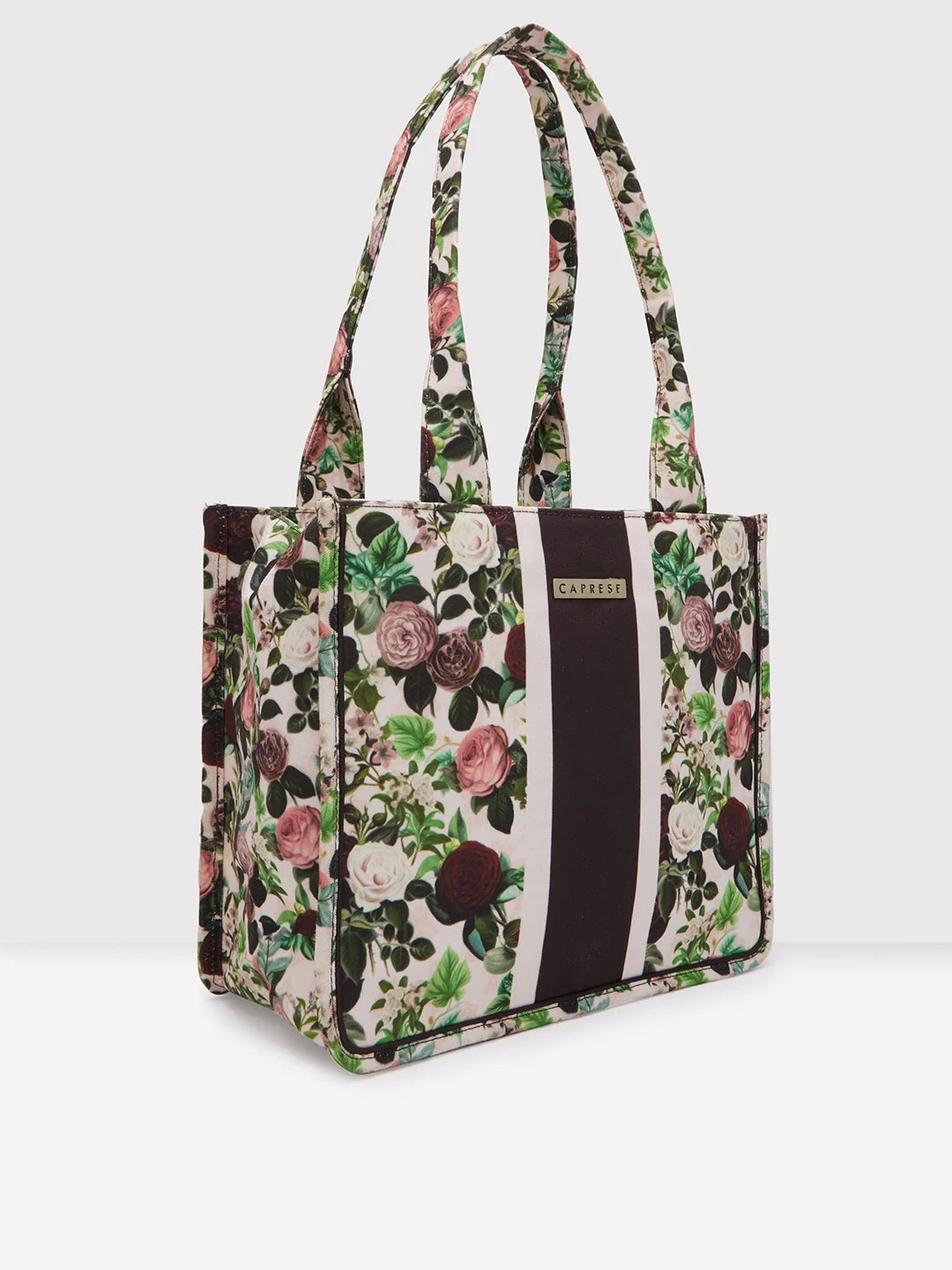 Caprese Blossom Large Burgundy Tote Bag - Image 5