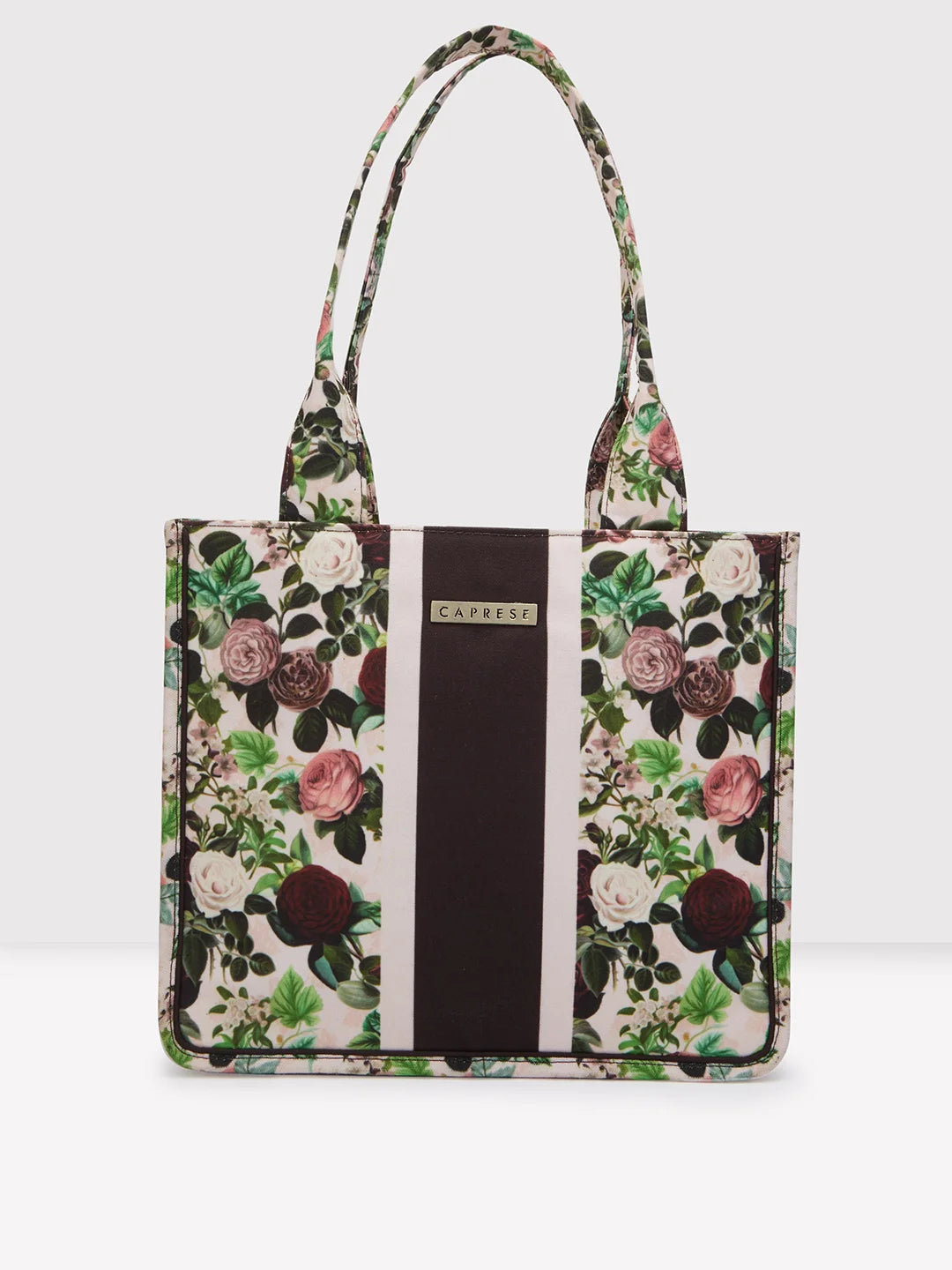 Caprese Blossom Large Burgundy Tote Bag - Image 3