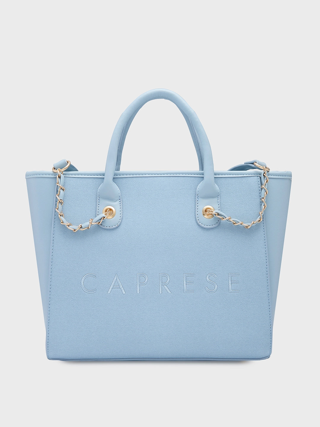 Caprese Brooklyn Large Blue Tote Bag