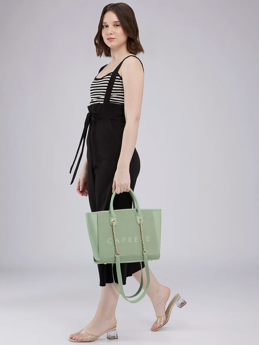 Caprese Brooklyn Large Green Tote Bag - Image 10