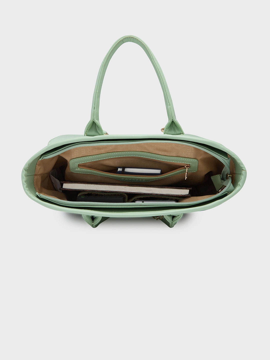 Caprese Brooklyn Large Green Tote Bag - Image 7