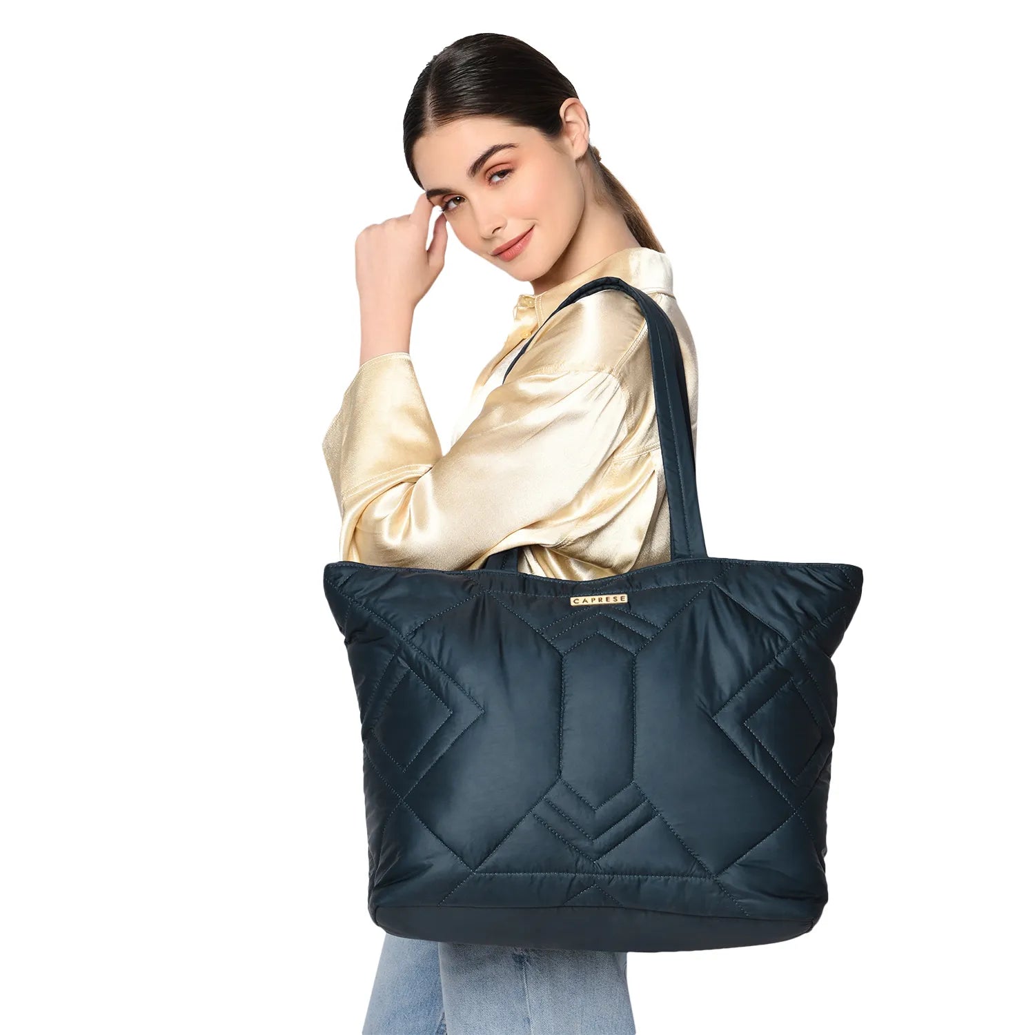 Caprese Clara Large Navy Tote Bag - Image 2