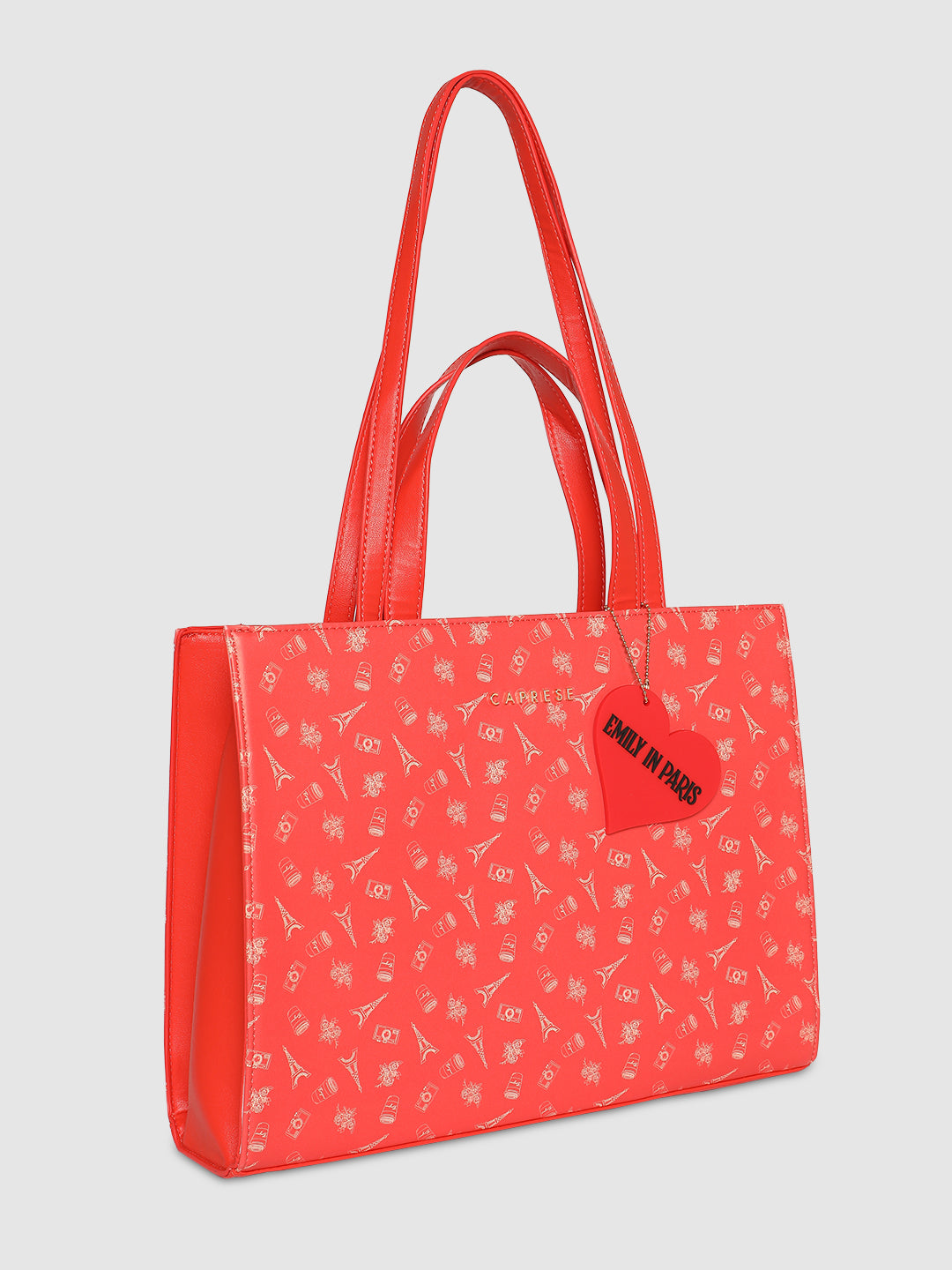 Caprese Emily In Paris Printed Red Tote Bag - Image 5