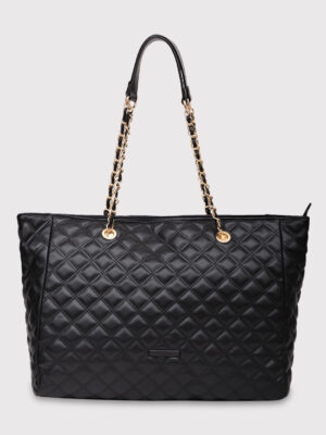 Caprese Cuddy Large Black Tote Bag