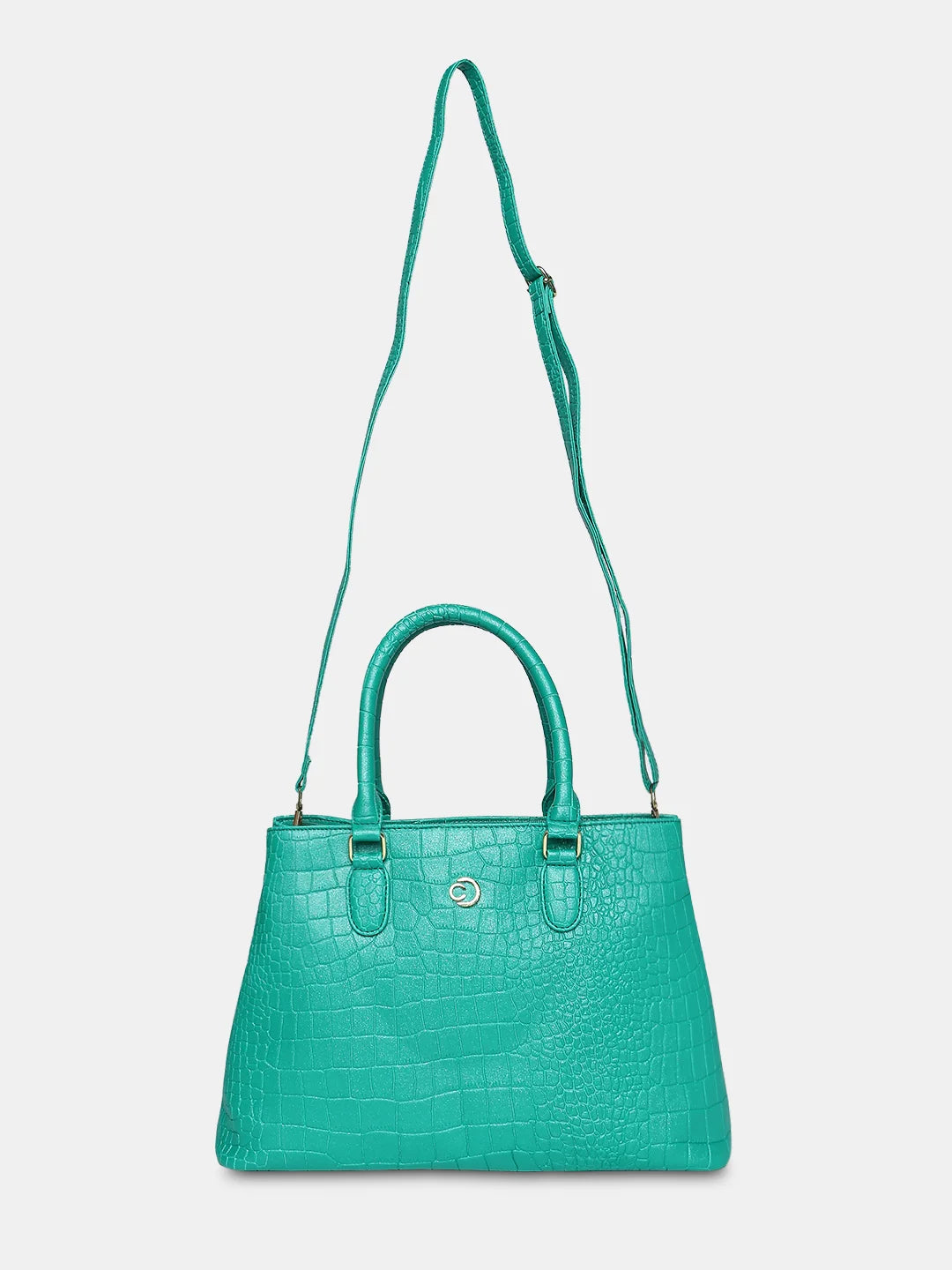 Caprese Eastwood Medium Metallic Green Tote Bag - Image 10