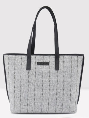 Caprese Evana Medium Silver Tote Bag