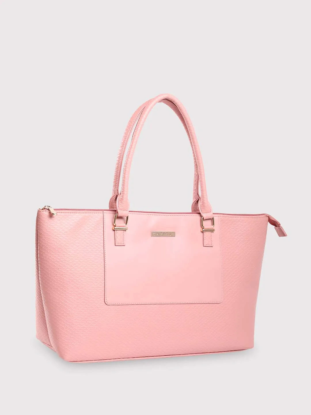Caprese Fiona Large Light Pink Laptop Tote Bag - Image 4