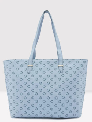 Caprese Freya Large Soft Blue Tote Bag