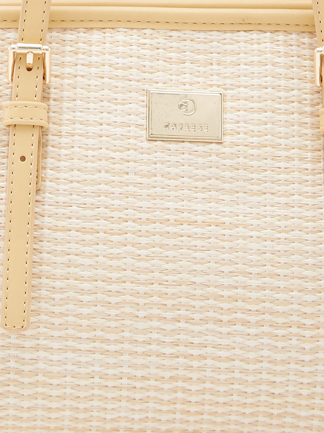 Caprese Georgia Medium Light Yellow Tote Bag - Image 9