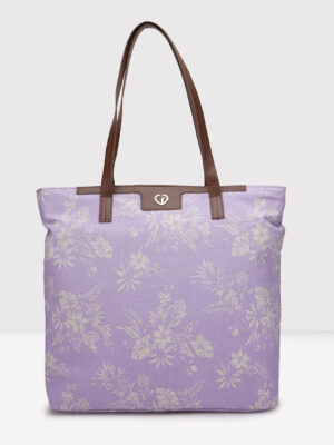 Caprese Kendall Large Lilac Laptop Tote Bag