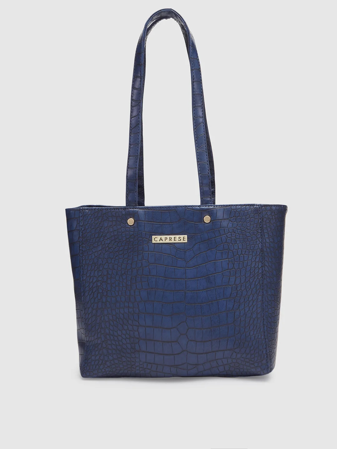 Caprese Luciana Medium Navy Tote Bag