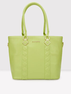 Caprese Lydia Large Lime Tote Bag