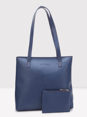 Caprese Myla Large Navy Tote Bag