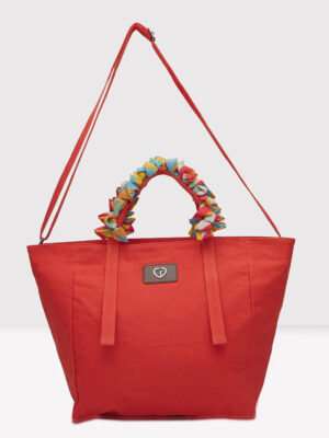 Caprese Oakley Large Red Tote Bag
