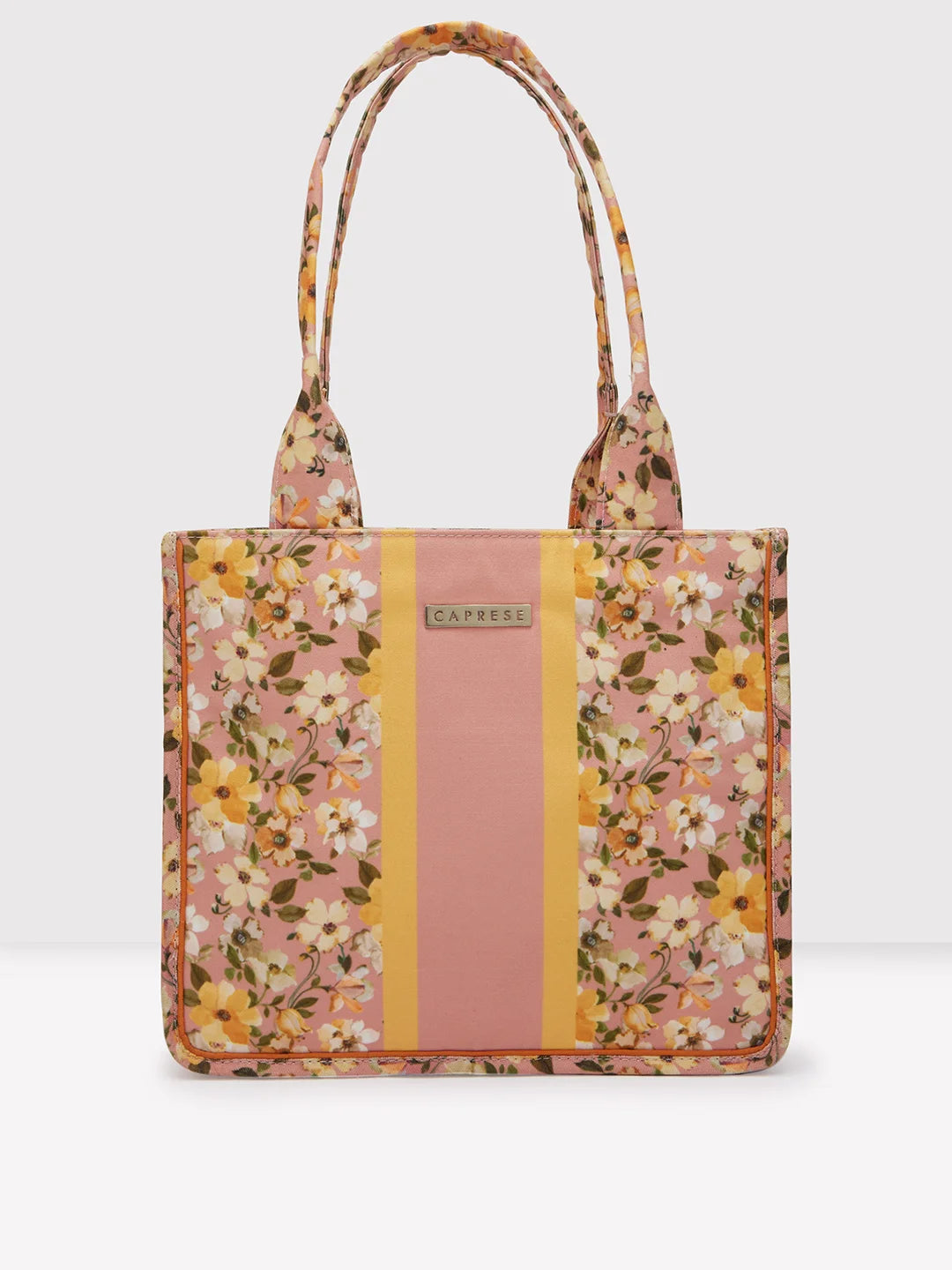 Caprese Orchid Large Yellow Tote Bag - Image 2