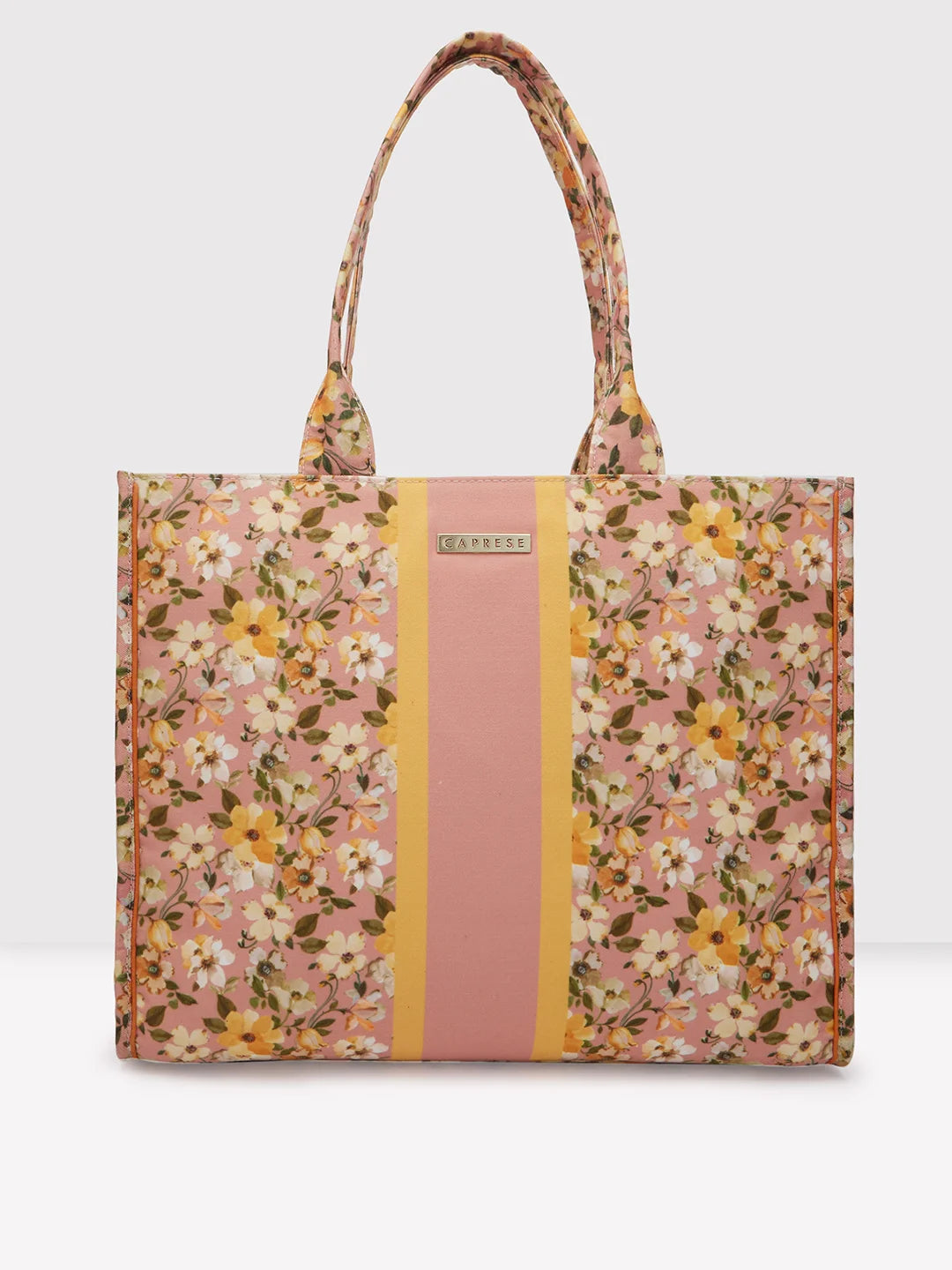 Caprese Orchid X Large Yellow Tote Bag - Image 2