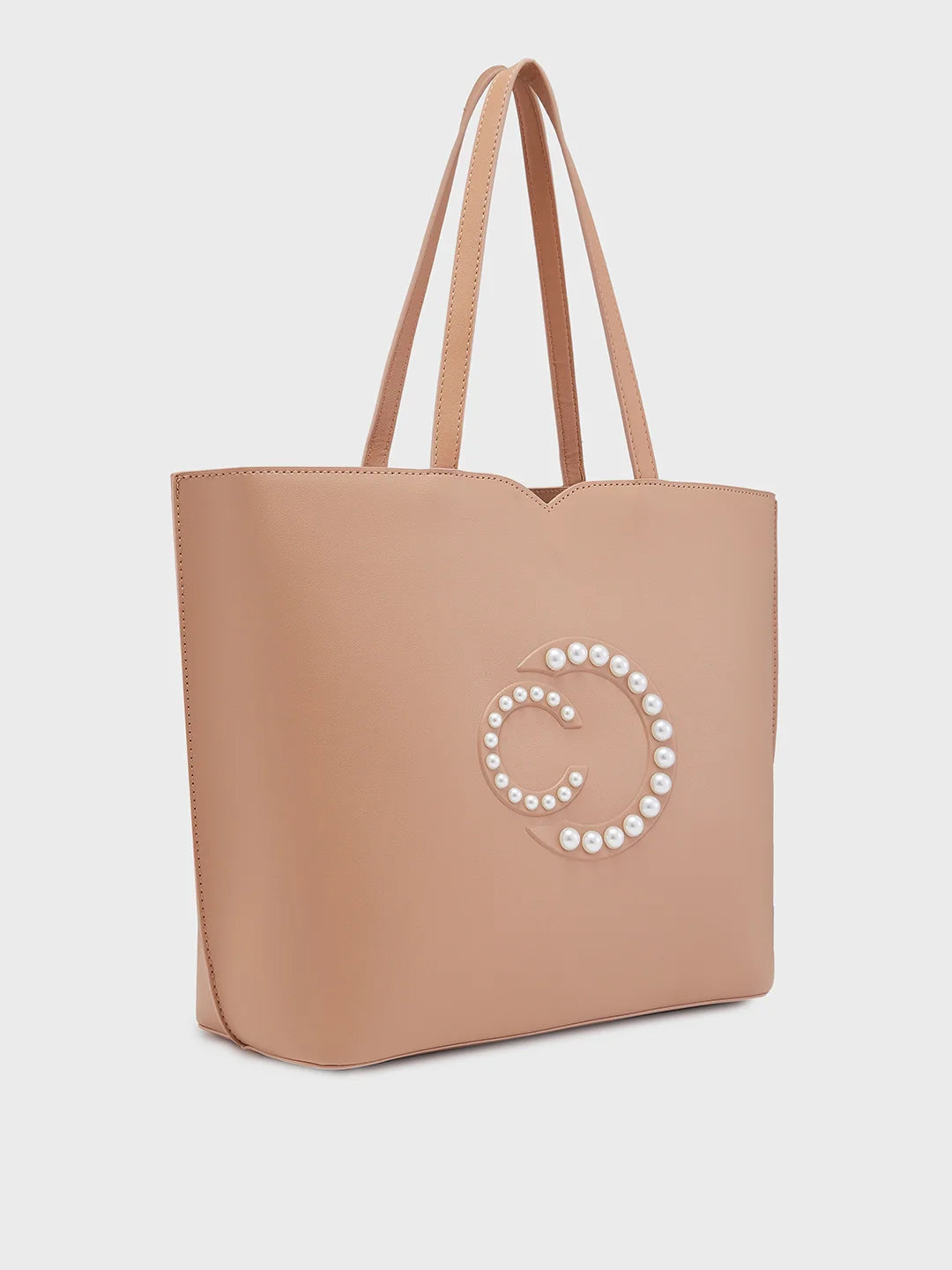 Caprese Pink Cloud Medium Brown Tote Bag - Image 5