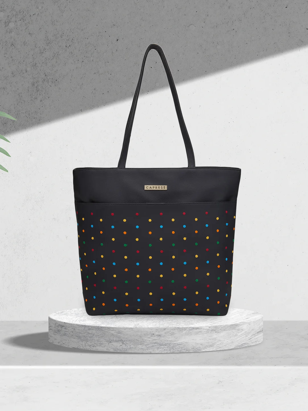Caprese Popsicle Large Black Tote Bag - Image 2