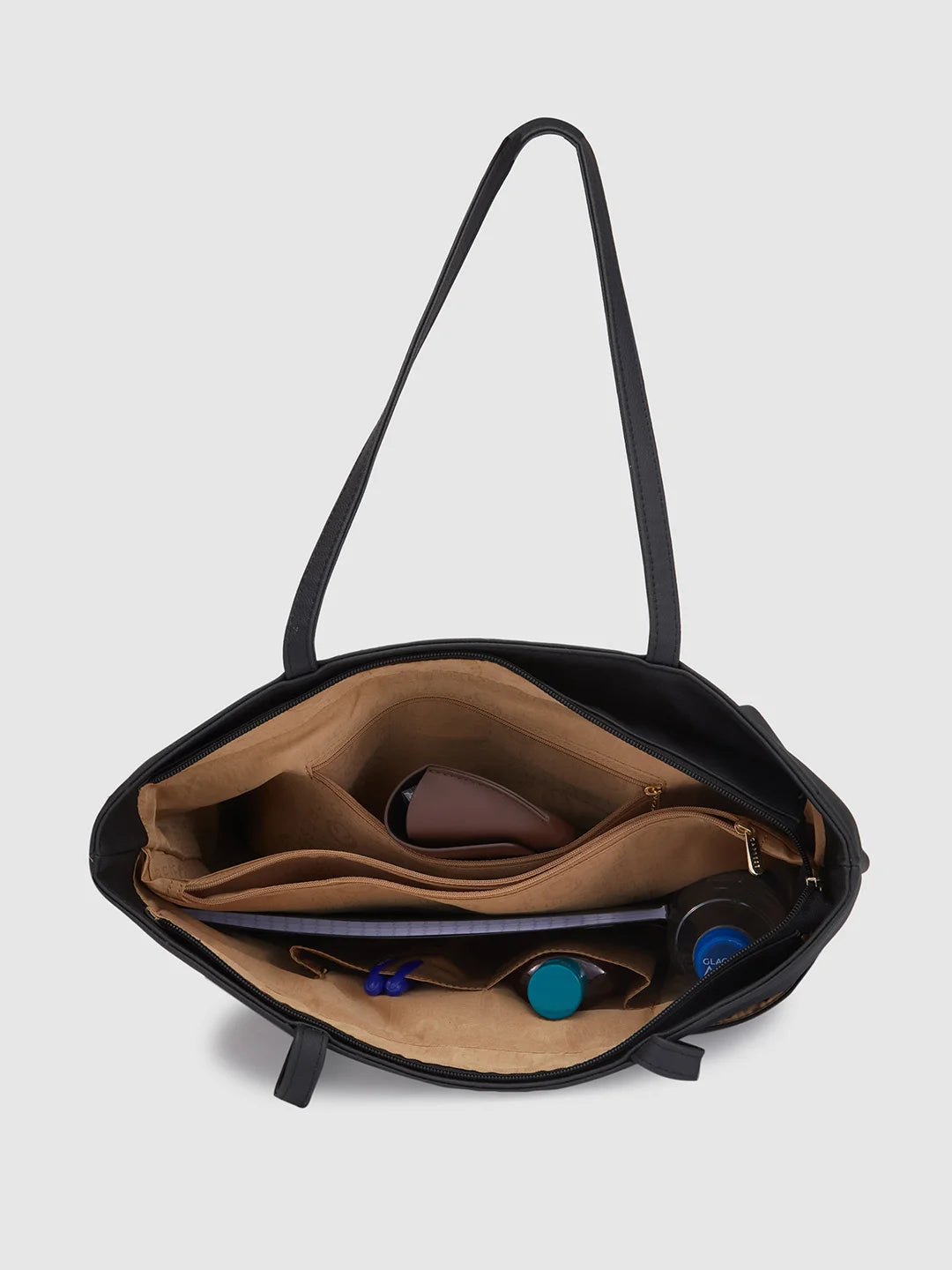 Caprese Popsicle Large Black Tote Bag - Image 5