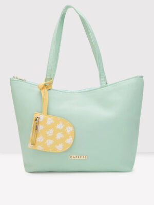Caprese Pyxis Large Mint Tote Bag