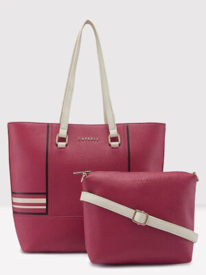 Caprese Riga Large Fuchsia Tote Bag