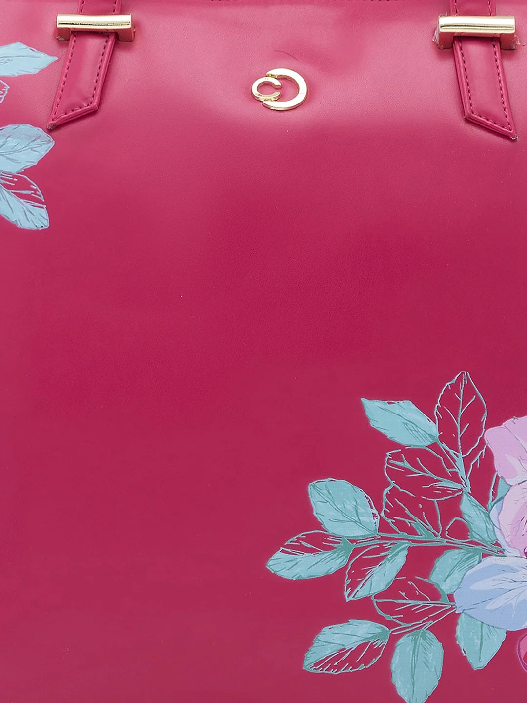 Caprese Shanaya Printed Large Burgundy Tote Bag - Image 10