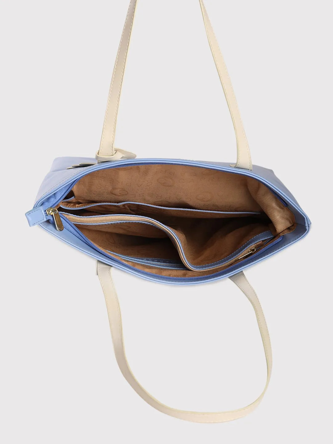 Caprese Sunshine Large Beige Tote Bag - Image 6