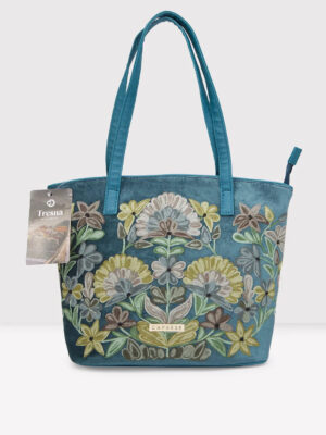 Caprese Tresna Large Green Tote Bag