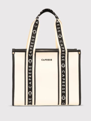 Caprese Trinity Medium Cream Tote Bag