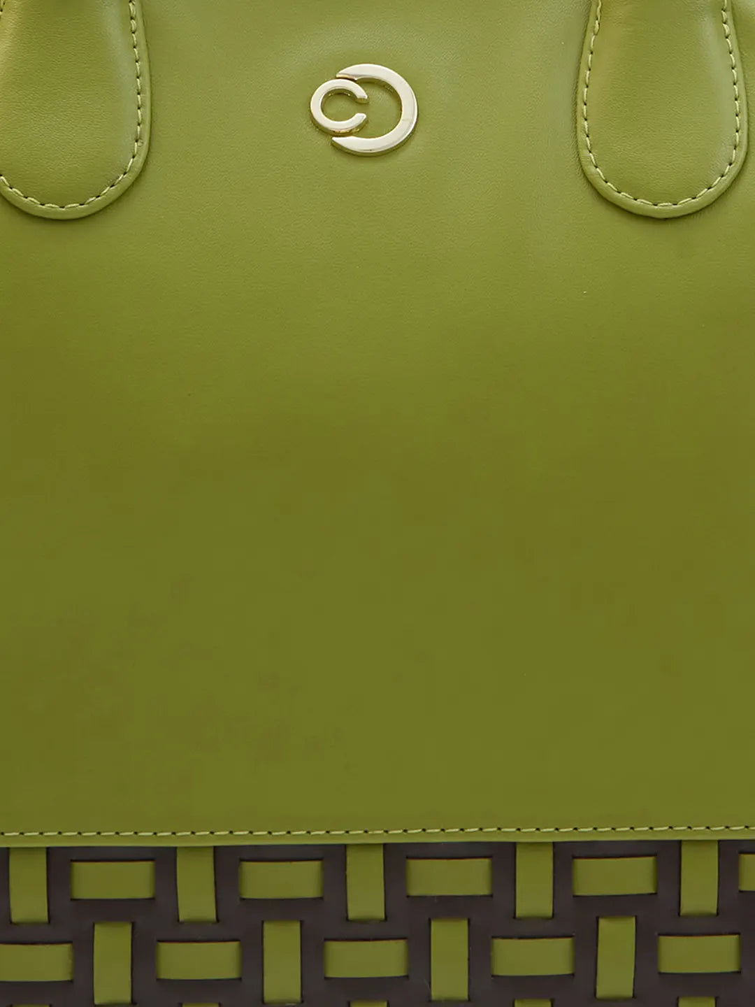 Caprese Zeta Medium Olive Tote Bag - Image 10