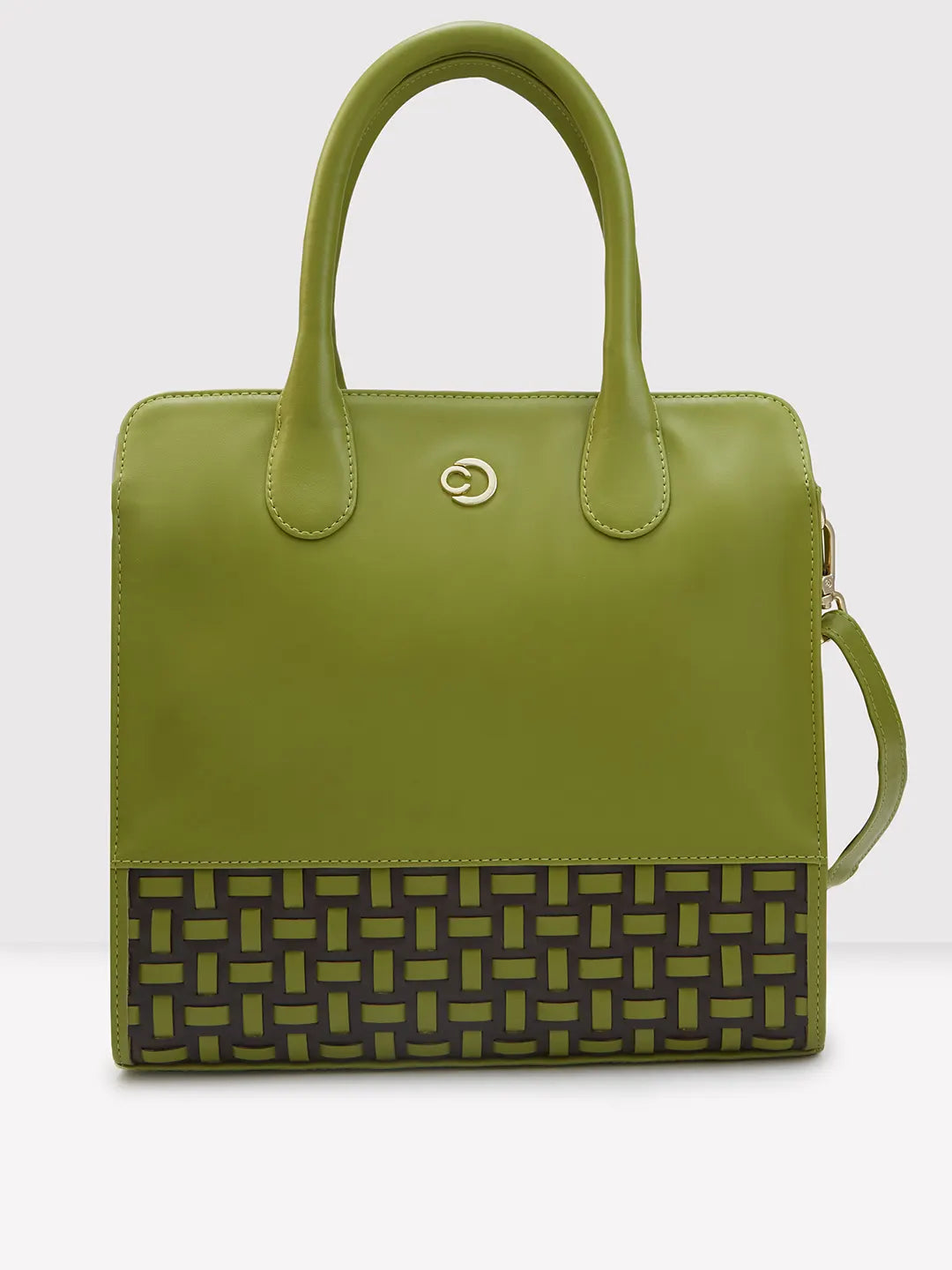 Caprese Zeta Medium Olive Tote Bag - Image 2