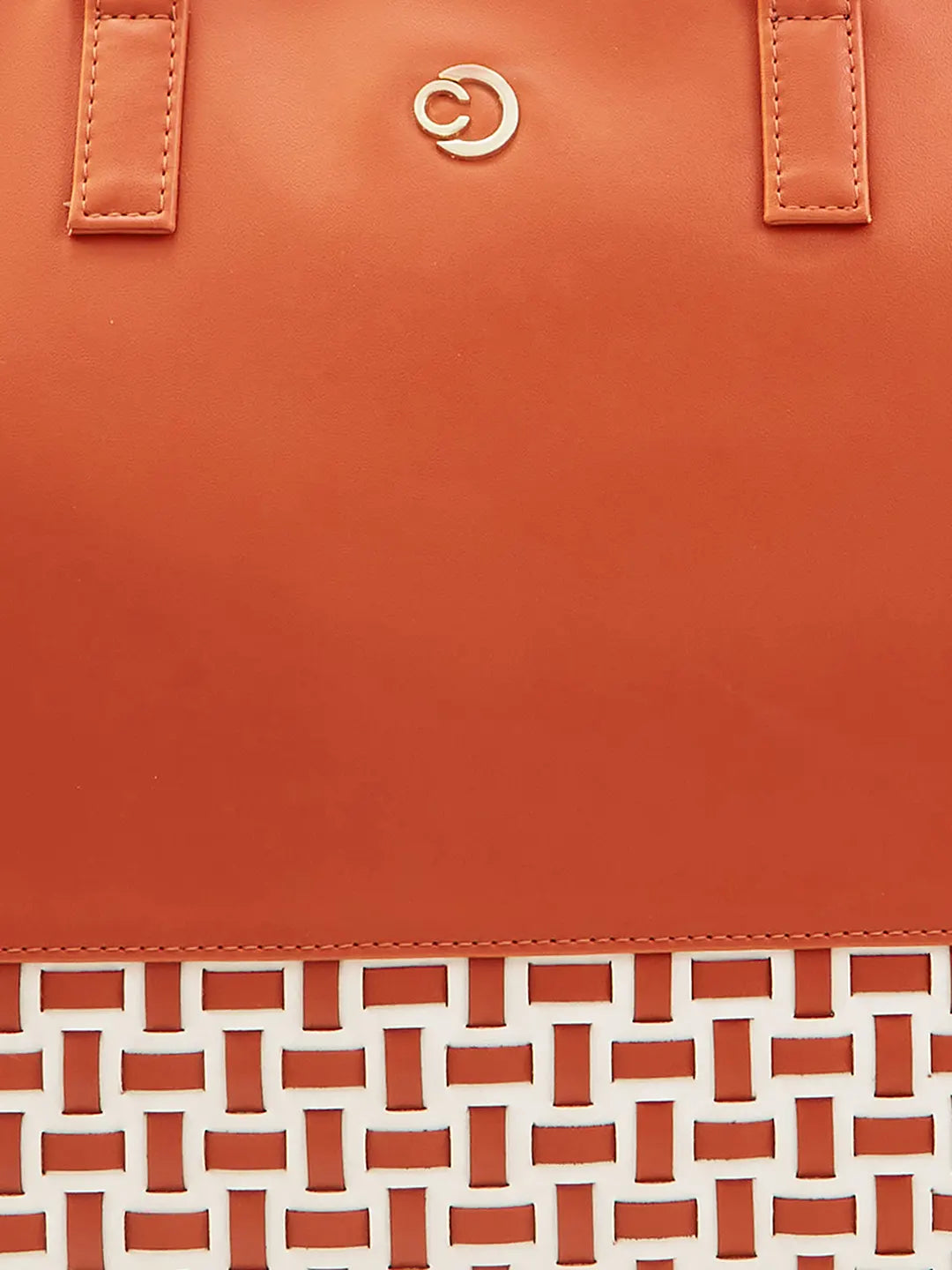 Caprese Zeta Large Tan Laptop Tote Bag - Image 10