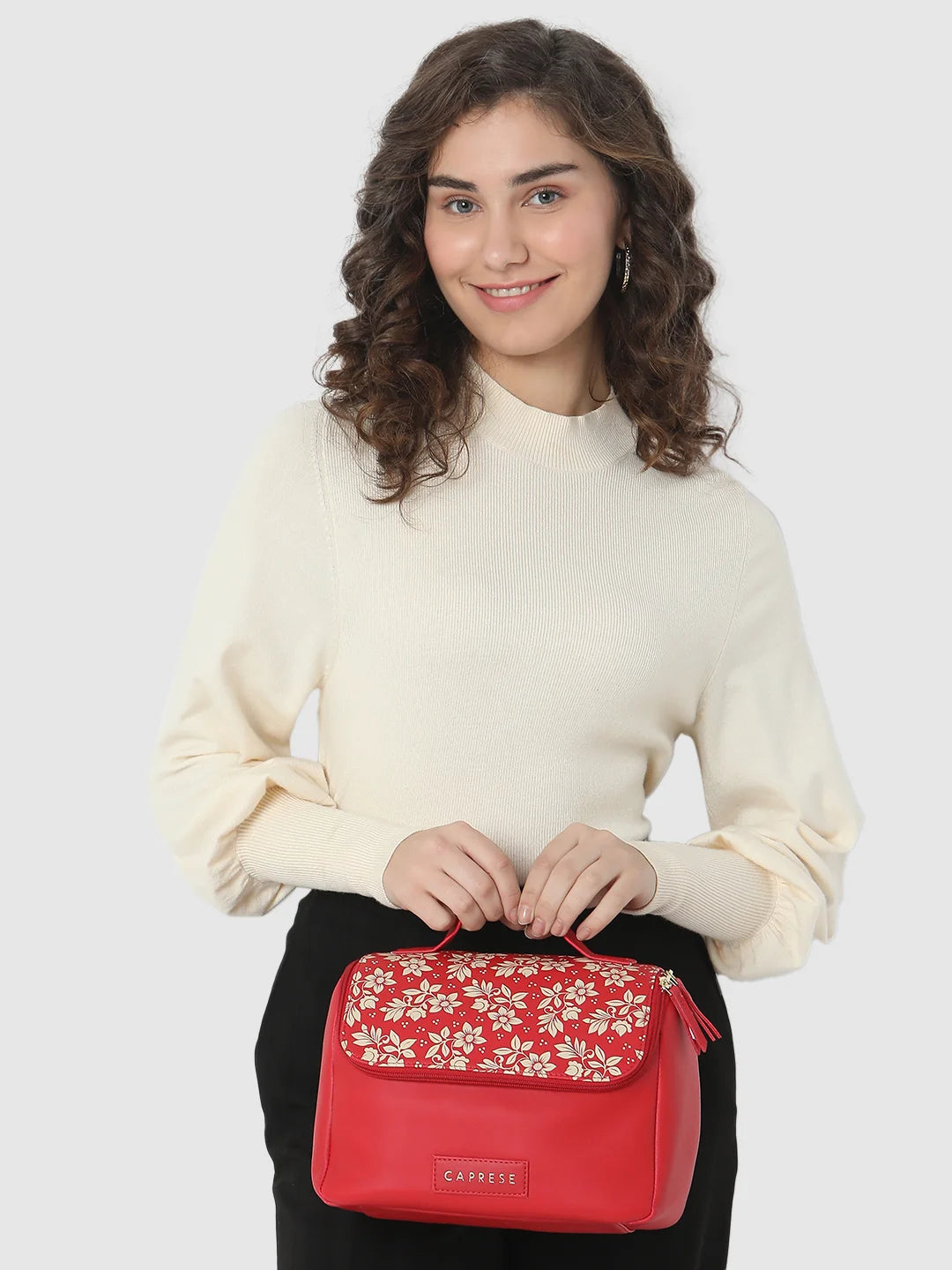 Caprese Bonita Medium Maroon Vanity Case - Image 3