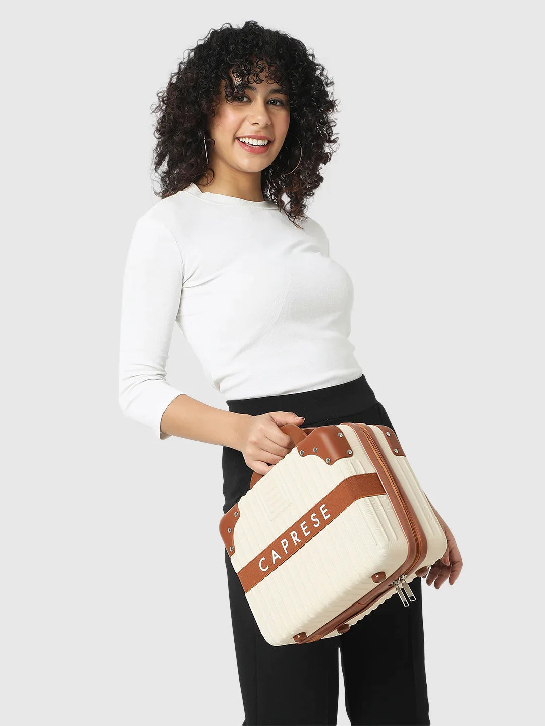 Caprese Callen Medium Brown Vanity Case - Image 2