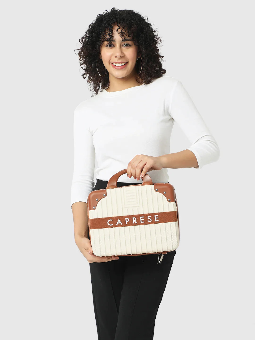 Caprese Callen Medium Brown Vanity Case - Image 3