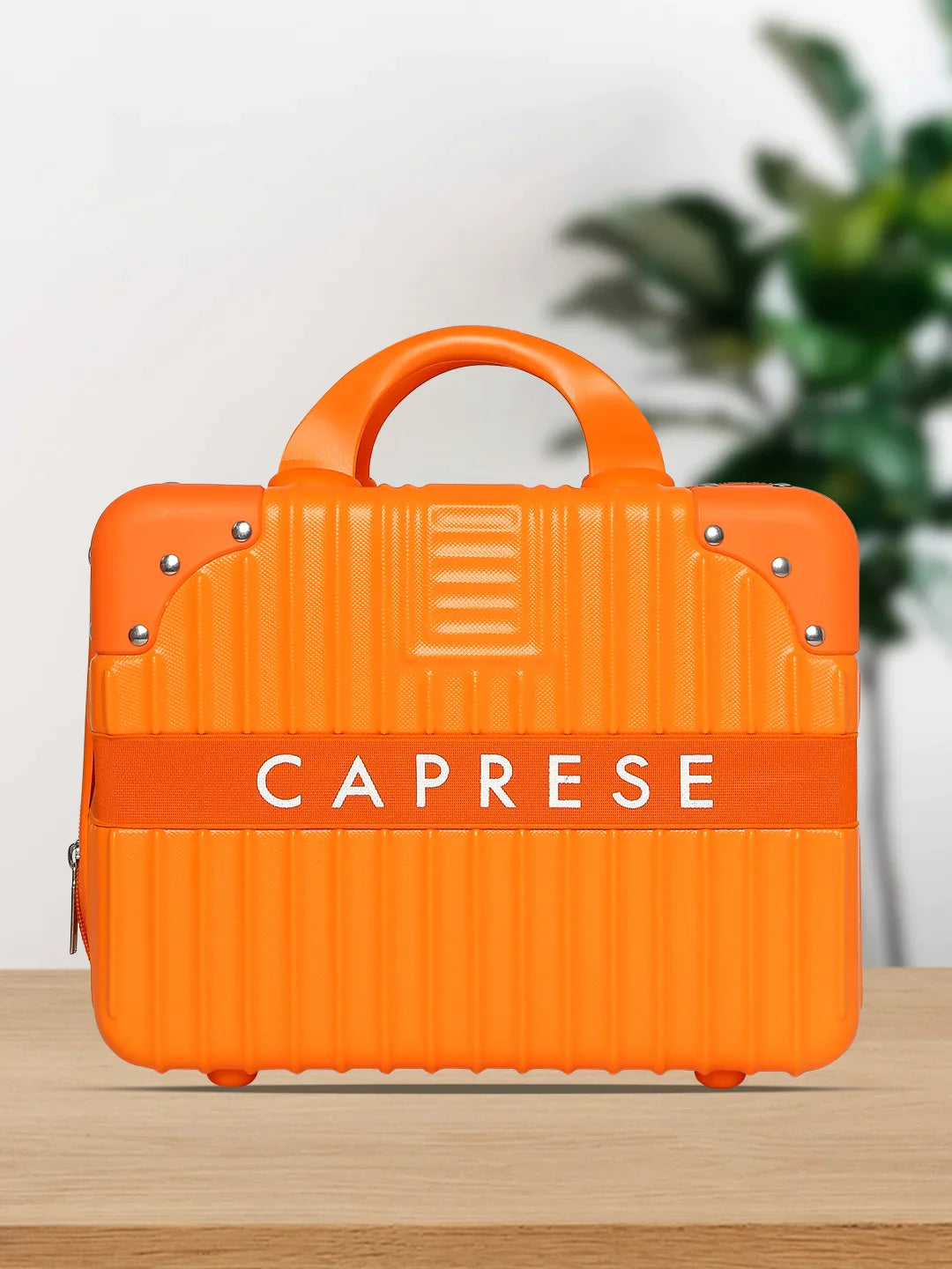 Caprese Callen Medium Orange Vanity Case - Image 4