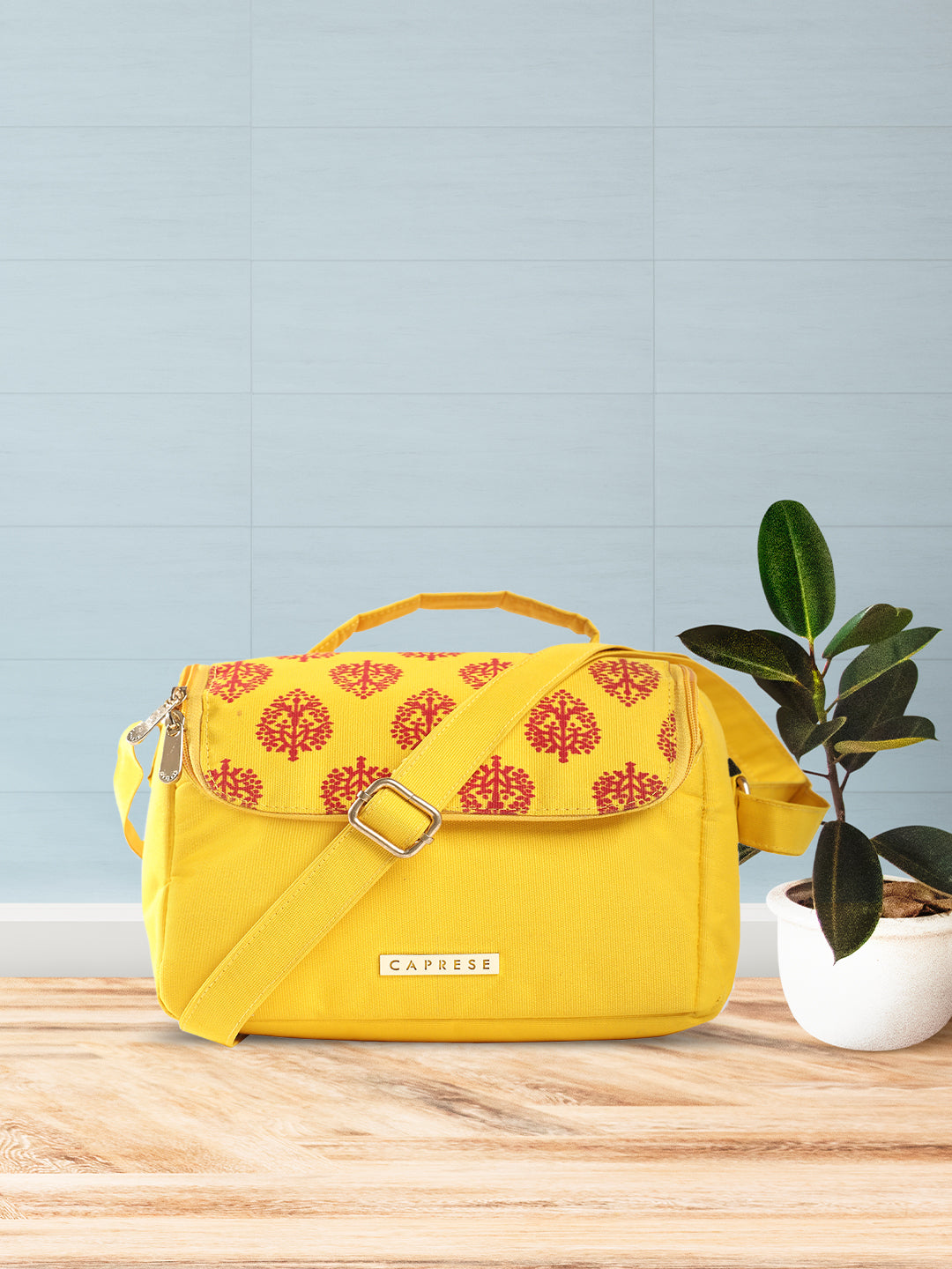Caprese Rosy Medium Yellow Vanity Case - Image 2