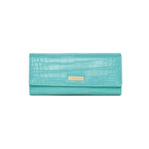 Caprese Ariana Medium Blue Flap Wallet