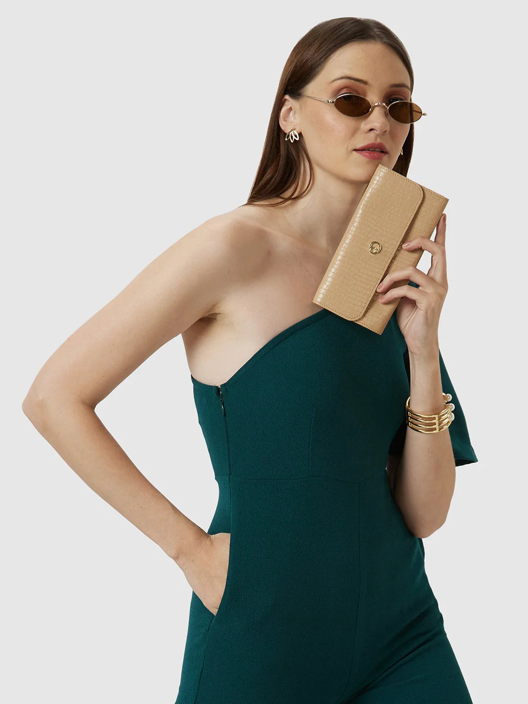 Caprese Elsa Medium Beige Wallet - Image 2
