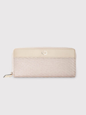 Caprese Emma Large Beige Zip Around Wallet